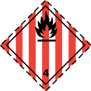 ADR klasse 4.1 pictogram