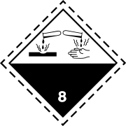 ADR klasse 8 pictogram