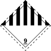 ADR klasse 9 pictogram